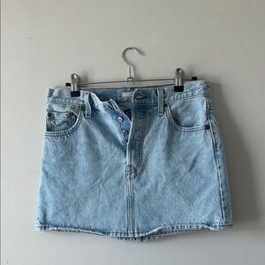 Levi's Icon Light Blue Denim Mini Skirt